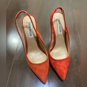 Steve Madden Women's Orange Suede Heels